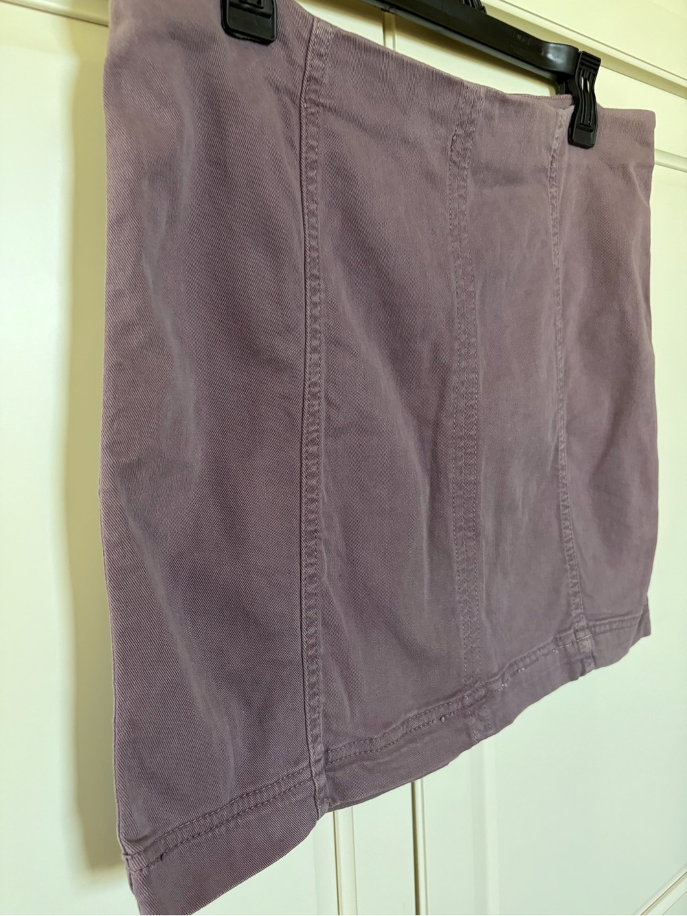 Free People High-Waist Mauve Purple Mini Skirt Size 12 - Picture 4 of 9